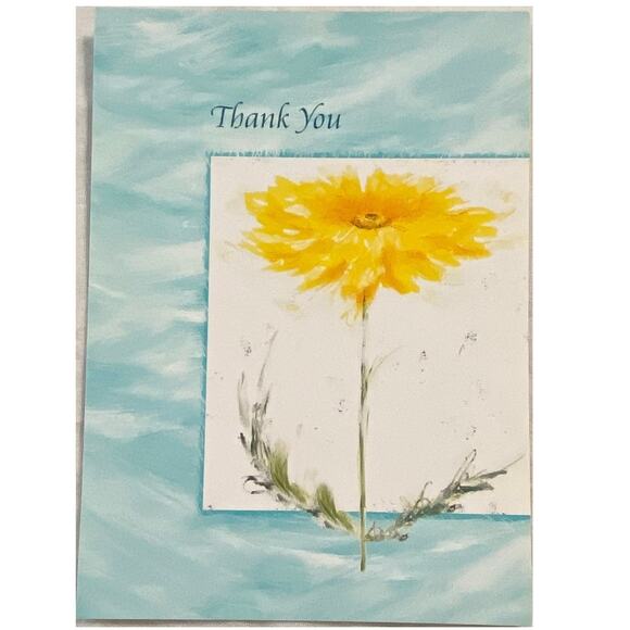 Lot 4 Vtg MCM Thank You Card Canada 1980s Lawson Falle Bouquet of Gratitude - Picture 7 of 16